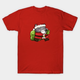 Christmas Santa Claus Cat T-Shirt